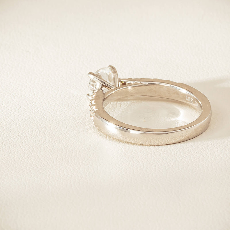 18ct White Gold .91ct Reclaimed Diamond Phoenix Ring - Ring - Walker & Hall