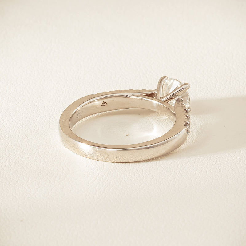 18ct White Gold .91ct Reclaimed Diamond Phoenix Ring - Ring - Walker & Hall