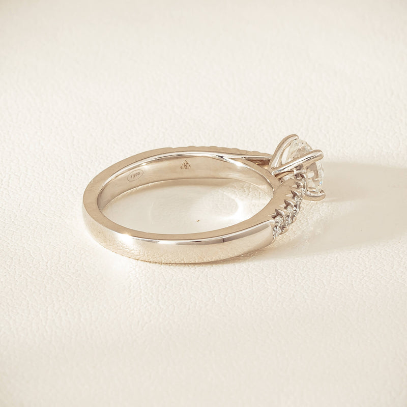 18ct White Gold .91ct Reclaimed Diamond Phoenix Ring - Ring - Walker & Hall