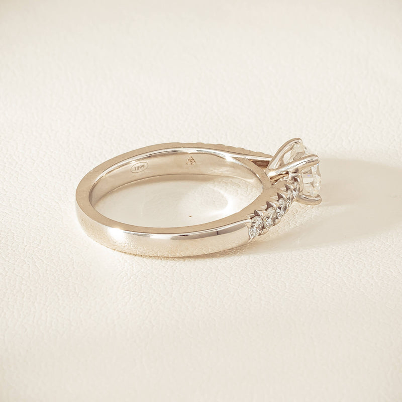 18ct White Gold .91ct Reclaimed Diamond Phoenix Ring - Ring - Walker & Hall