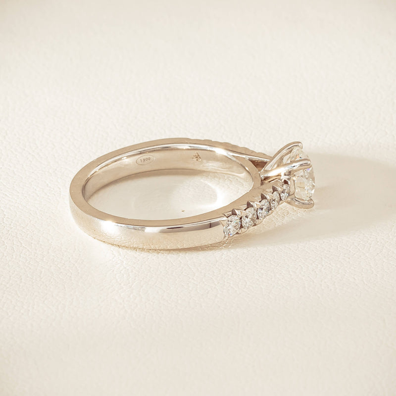 18ct White Gold .91ct Reclaimed Diamond Phoenix Ring - Ring - Walker & Hall