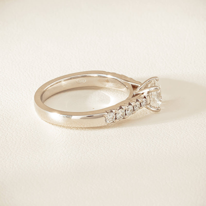 18ct White Gold .91ct Reclaimed Diamond Phoenix Ring - Ring - Walker & Hall