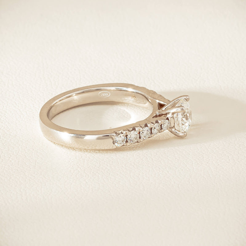 18ct White Gold .91ct Reclaimed Diamond Phoenix Ring - Ring - Walker & Hall