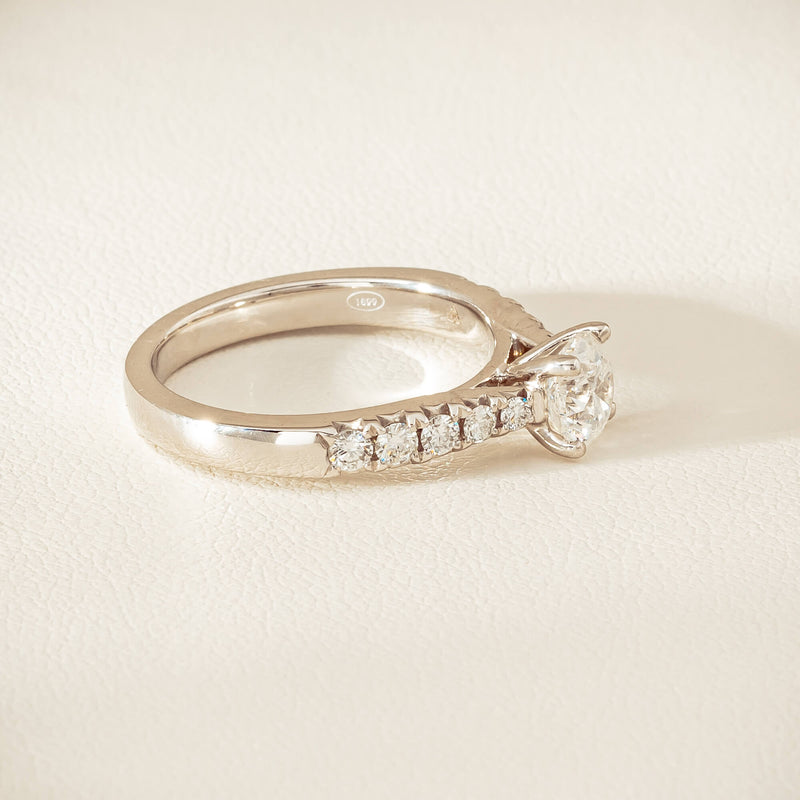 18ct White Gold .91ct Reclaimed Diamond Phoenix Ring - Ring - Walker & Hall