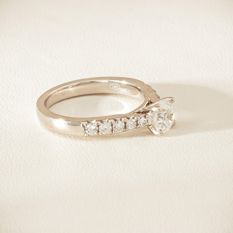 18ct White Gold .91ct Reclaimed Diamond Phoenix Ring - Ring - Walker & Hall