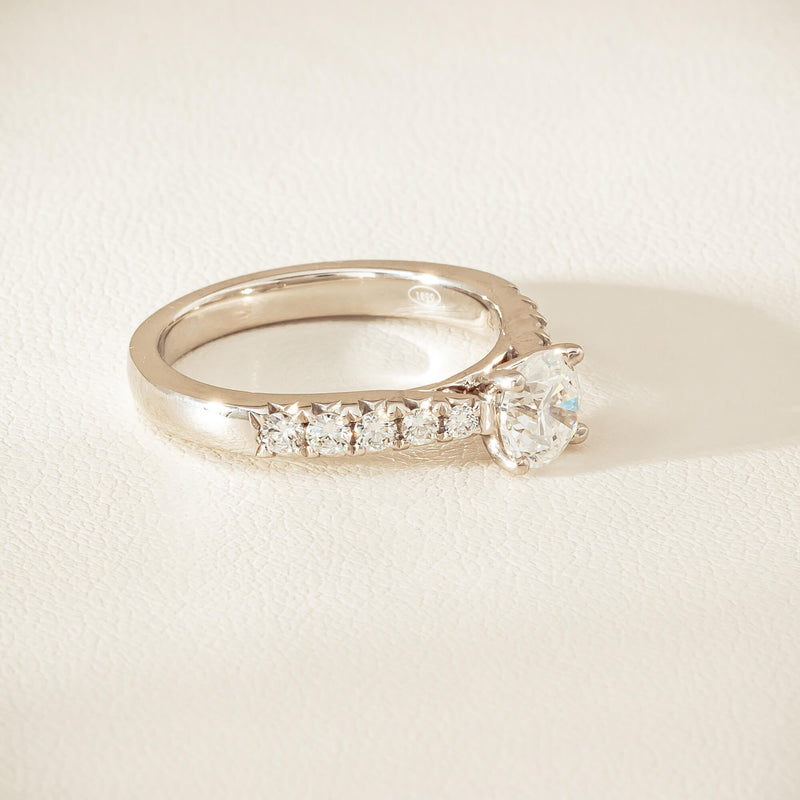 18ct White Gold .91ct Reclaimed Diamond Phoenix Ring - Ring - Walker & Hall