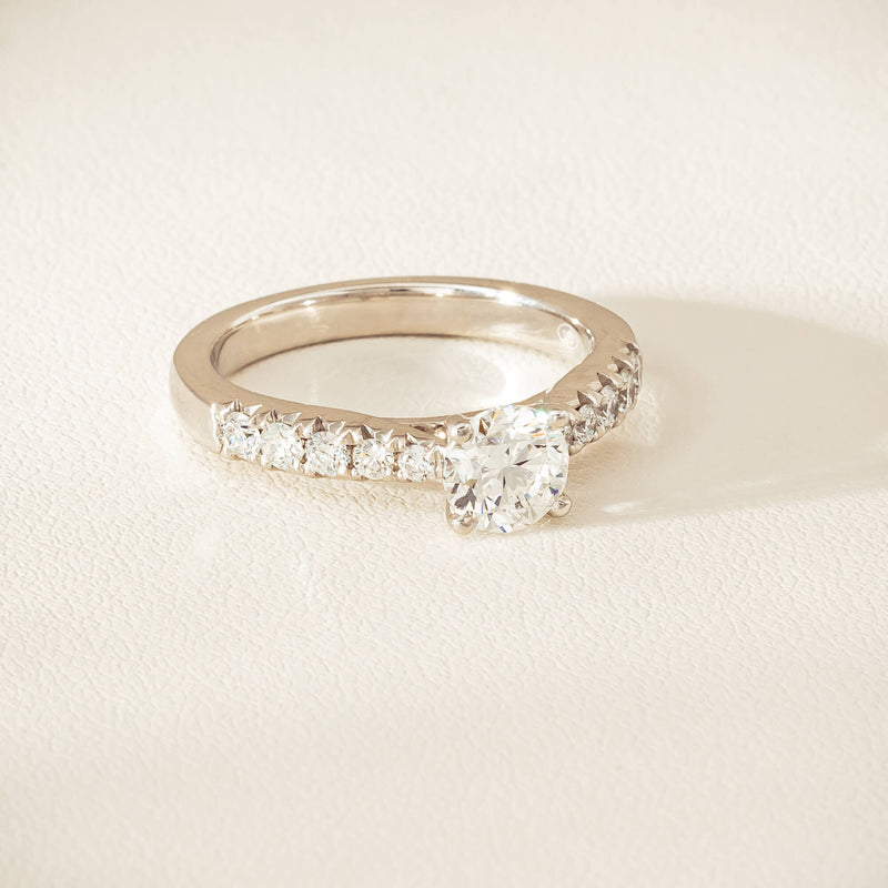 18ct White Gold .91ct Reclaimed Diamond Phoenix Ring - Ring - Walker & Hall