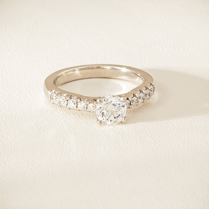 18ct White Gold .91ct Reclaimed Diamond Phoenix Ring - Ring - Walker & Hall