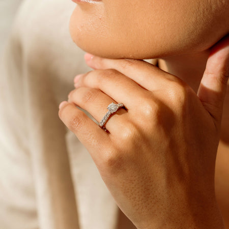 18ct White Gold .91ct Reclaimed Diamond Phoenix Ring - Ring - Walker & Hall