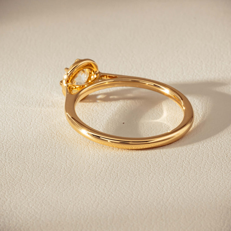 18ct Yellow Gold .69ct Reclaimed Old-Cut Diamond Dawn Ring - Ring - Walker & Hall