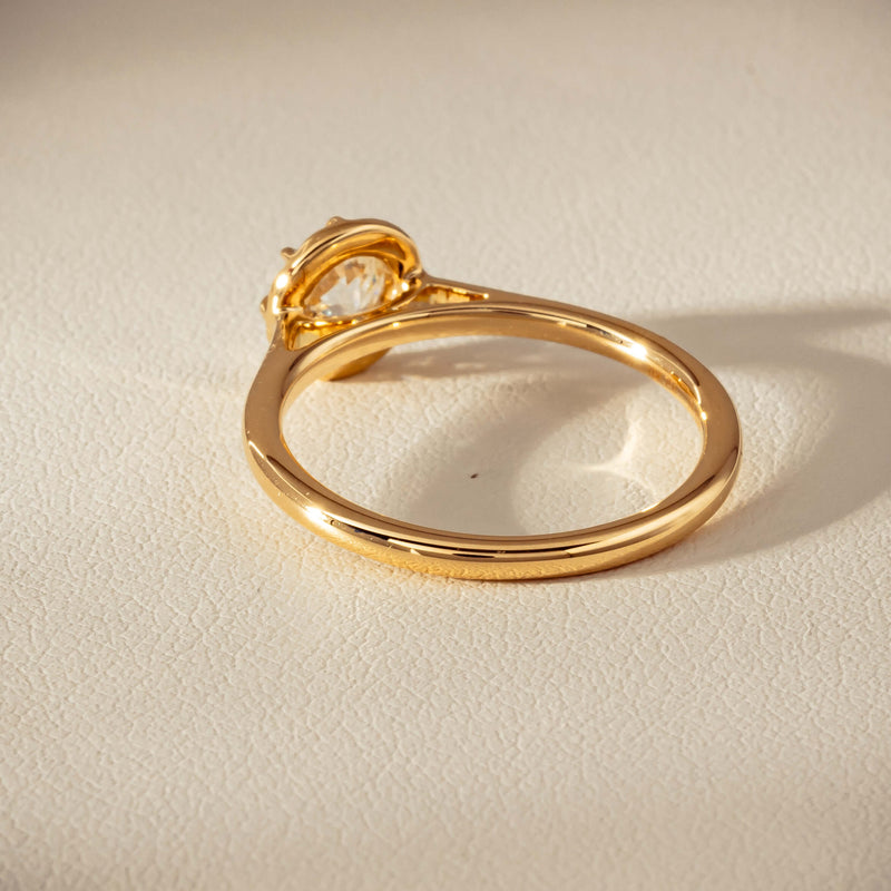 18ct Yellow Gold .69ct Reclaimed Old-Cut Diamond Dawn Ring - Ring - Walker & Hall