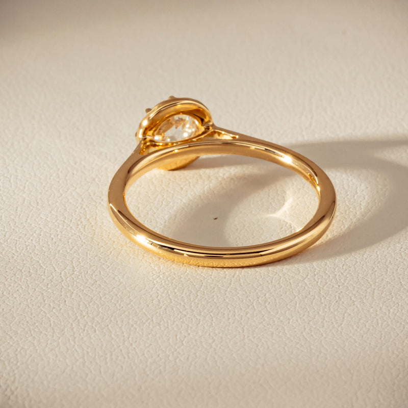 18ct Yellow Gold .69ct Reclaimed Old-Cut Diamond Dawn Ring - Ring - Walker & Hall