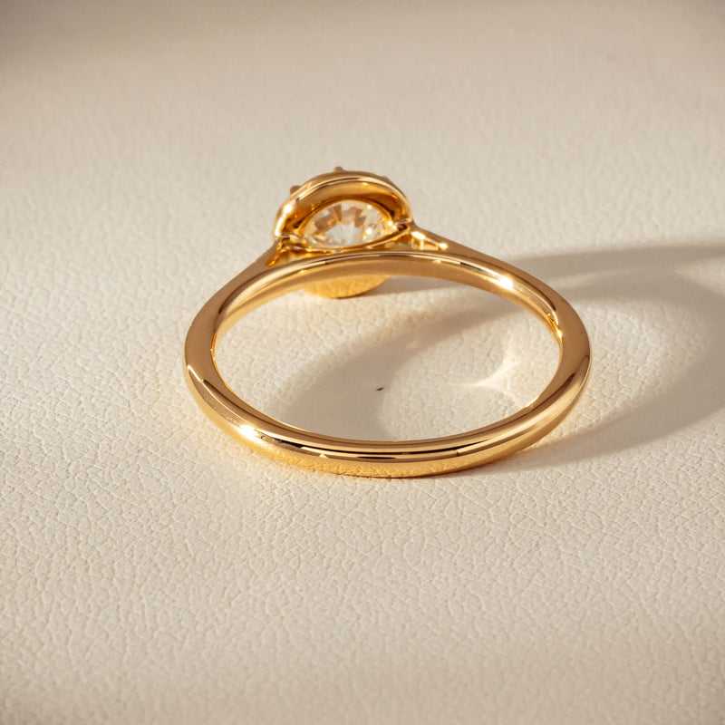 18ct Yellow Gold .69ct Reclaimed Old-Cut Diamond Dawn Ring - Ring - Walker & Hall