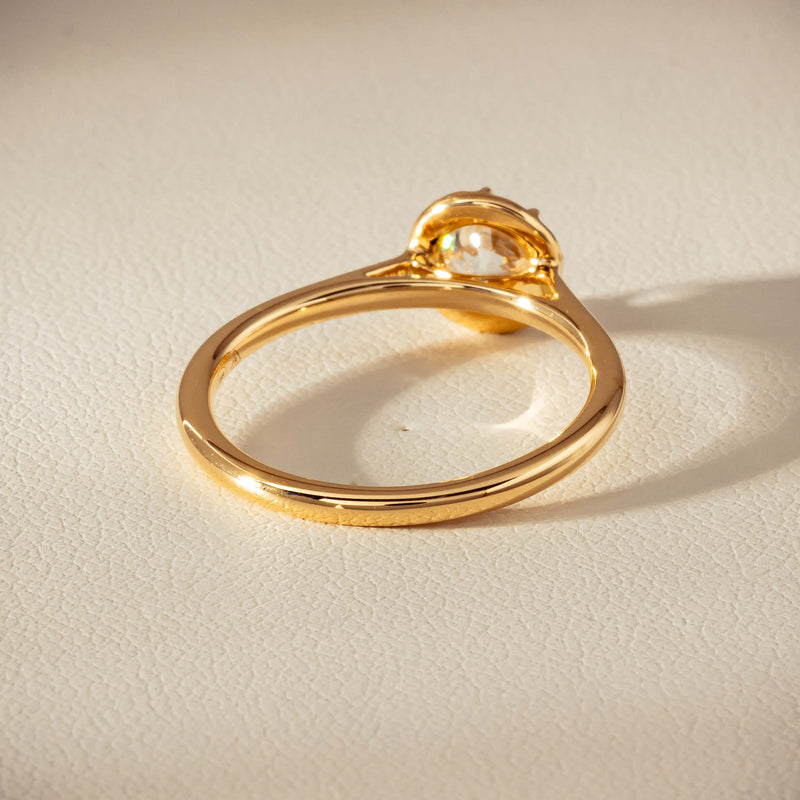 18ct Yellow Gold .69ct Reclaimed Old-Cut Diamond Dawn Ring - Ring - Walker & Hall