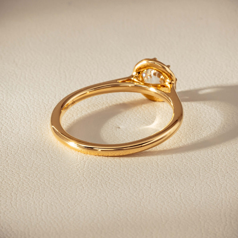 18ct Yellow Gold .69ct Reclaimed Old-Cut Diamond Dawn Ring - Ring - Walker & Hall