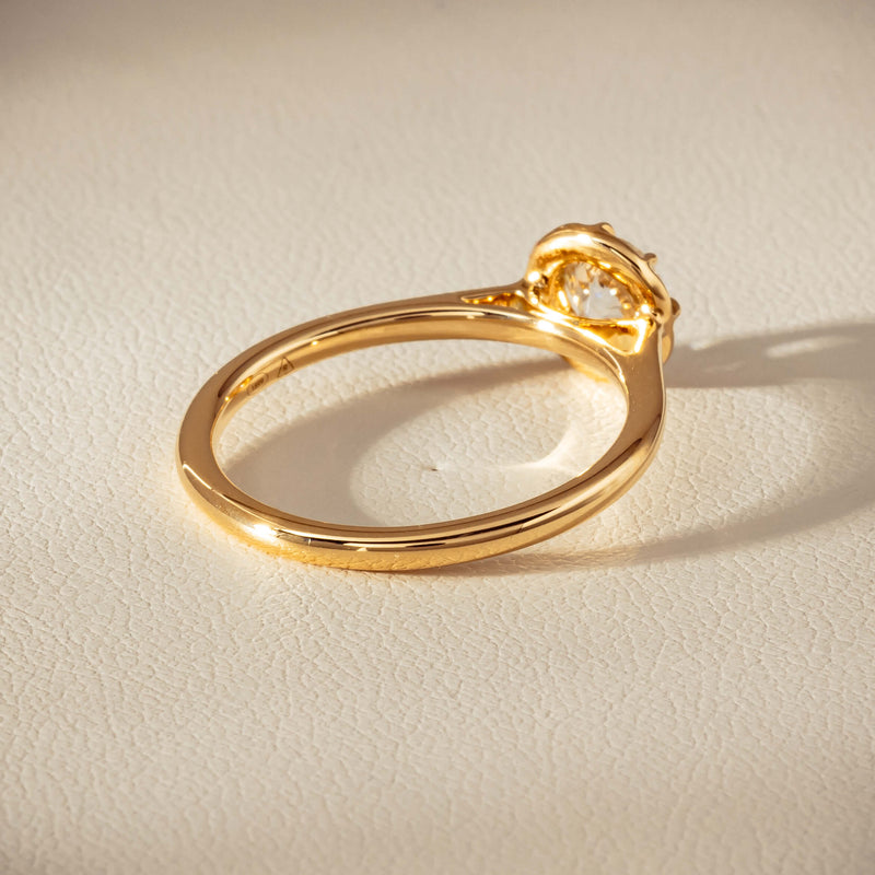 18ct Yellow Gold .69ct Reclaimed Old-Cut Diamond Dawn Ring - Ring - Walker & Hall