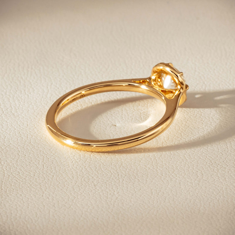 18ct Yellow Gold .69ct Reclaimed Old-Cut Diamond Dawn Ring - Ring - Walker & Hall