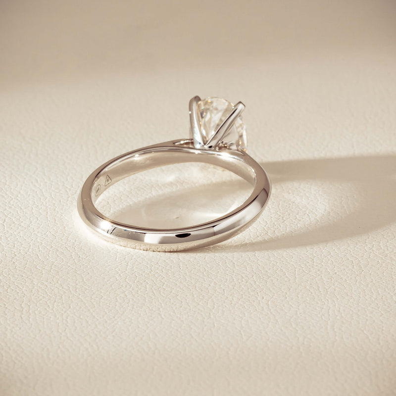 18ct White Gold 1.81ct Reclaimed Oval Diamond Venetian Ring - Ring - Walker & Hall