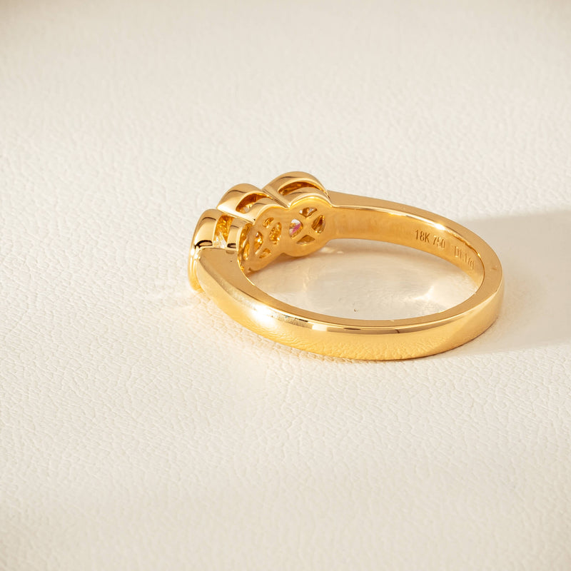 18ct Yellow Gold 1.17ct Diamond Three-Stone Natalia Ring - Ring - Walker & Hall