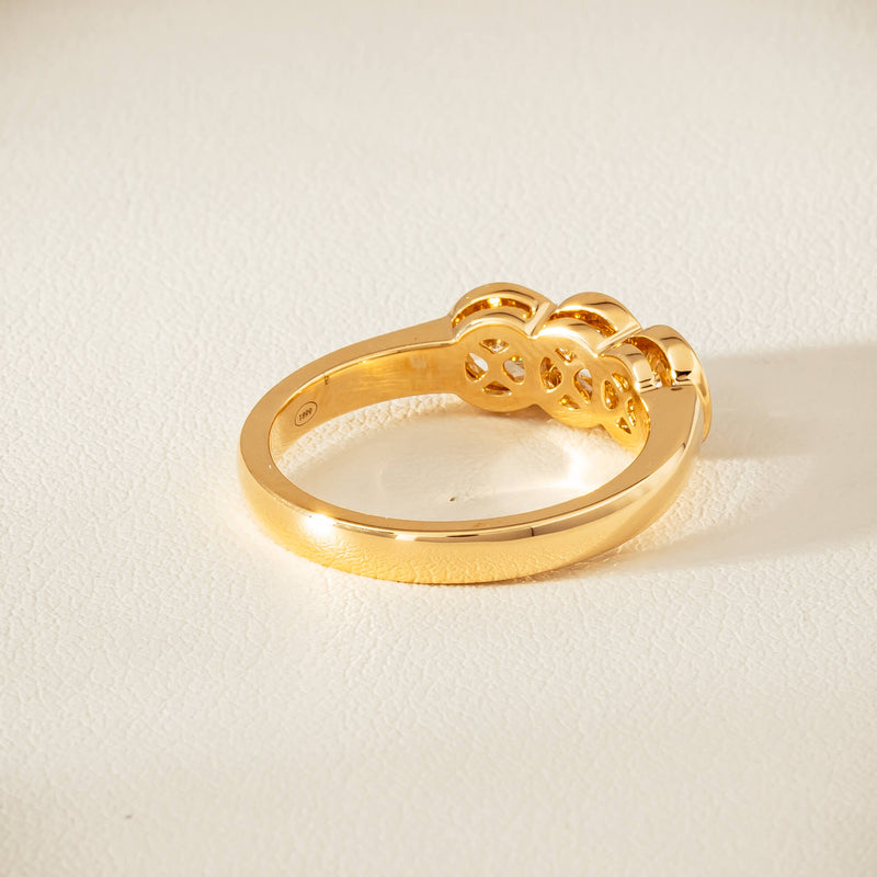 18ct Yellow Gold 1.17ct Diamond Three-Stone Natalia Ring - Ring - Walker & Hall