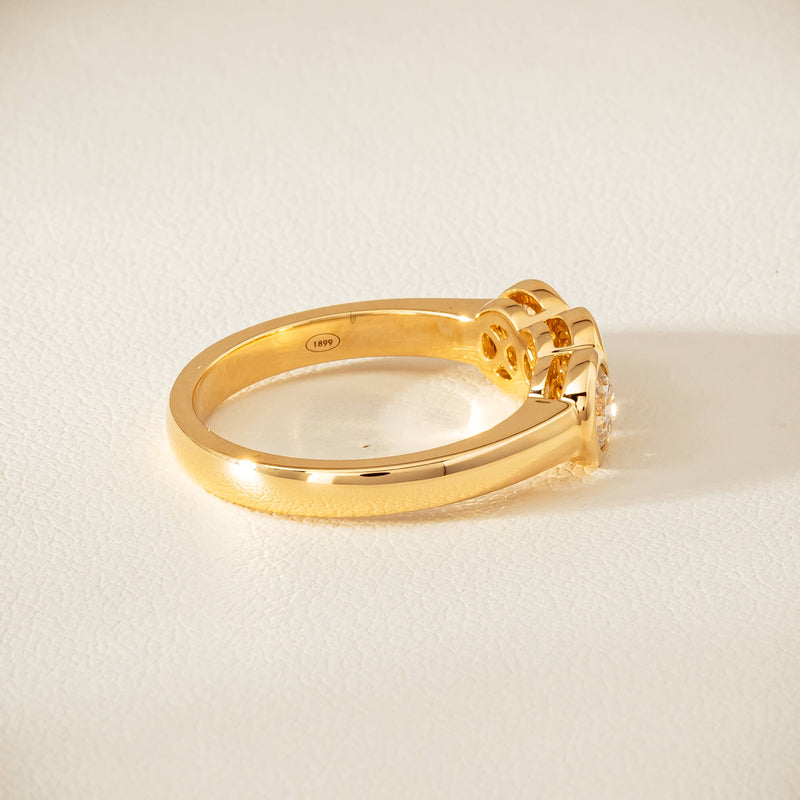 18ct Yellow Gold 1.17ct Diamond Three-Stone Natalia Ring - Ring - Walker & Hall