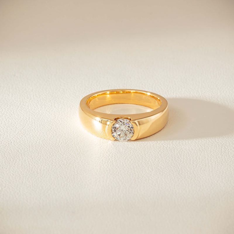 18ct Yellow Gold .68ct Reclaimed Diamond Astrid Ring - Ring - Walker & Hall