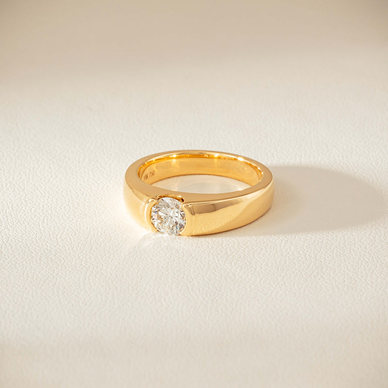 18ct Yellow Gold .68ct Reclaimed Diamond Astrid Ring - Ring - Walker & Hall