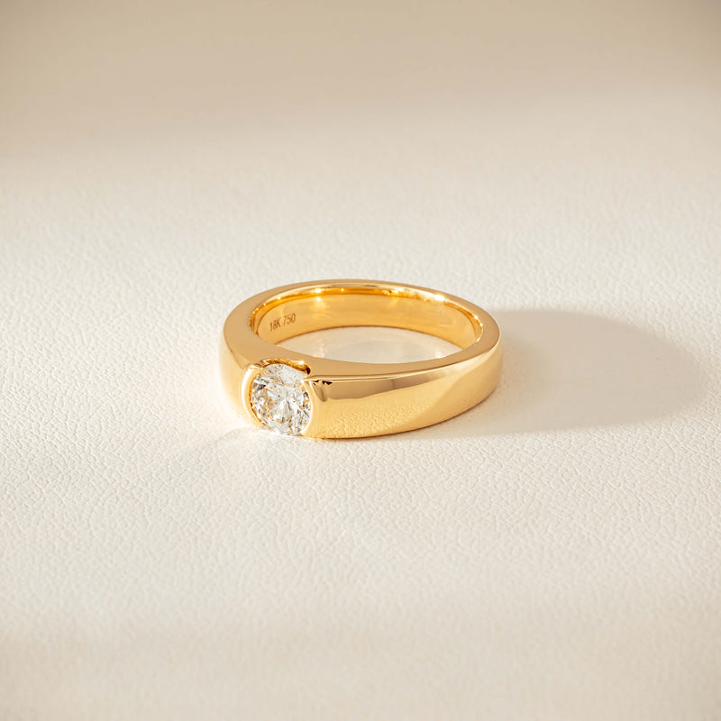 18ct Yellow Gold .68ct Reclaimed Diamond Astrid Ring - Ring - Walker & Hall