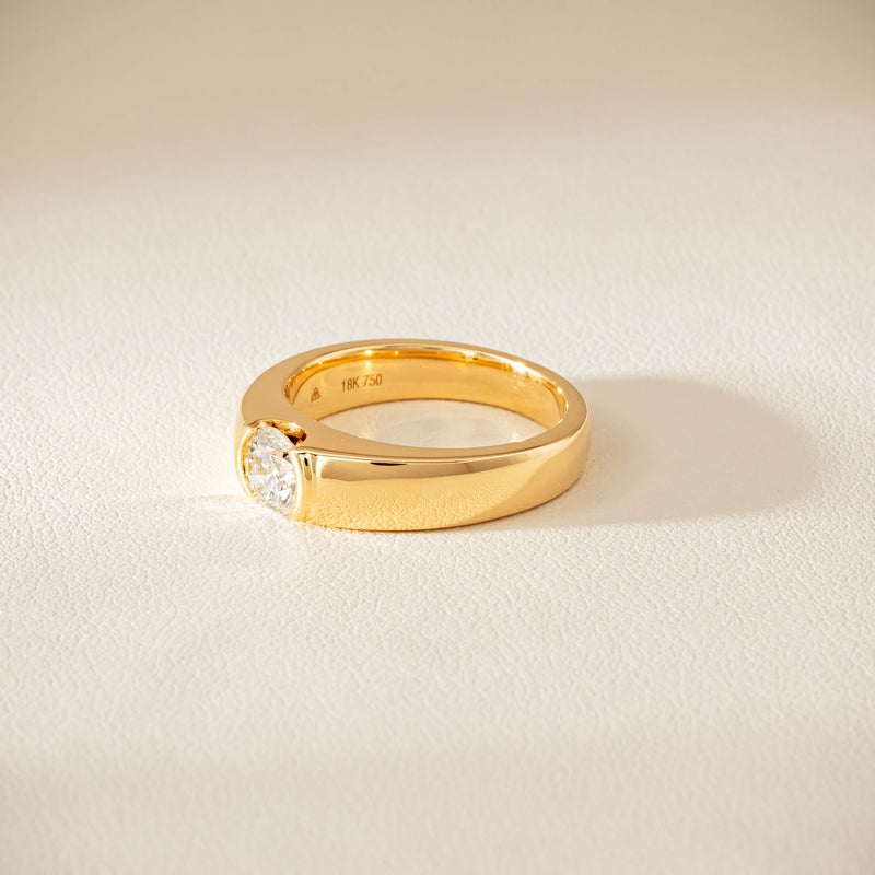 18ct Yellow Gold .68ct Reclaimed Diamond Astrid Ring - Ring - Walker & Hall