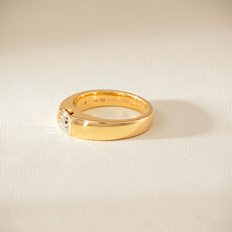 18ct Yellow Gold .68ct Reclaimed Diamond Astrid Ring - Ring - Walker & Hall