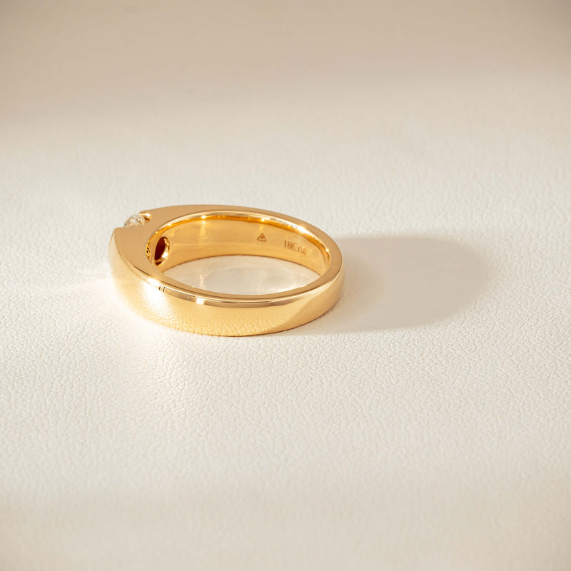 18ct Yellow Gold .68ct Reclaimed Diamond Astrid Ring - Ring - Walker & Hall