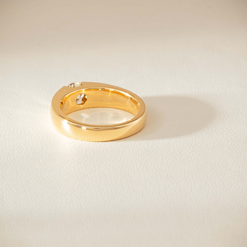 18ct Yellow Gold .68ct Reclaimed Diamond Astrid Ring - Ring - Walker & Hall