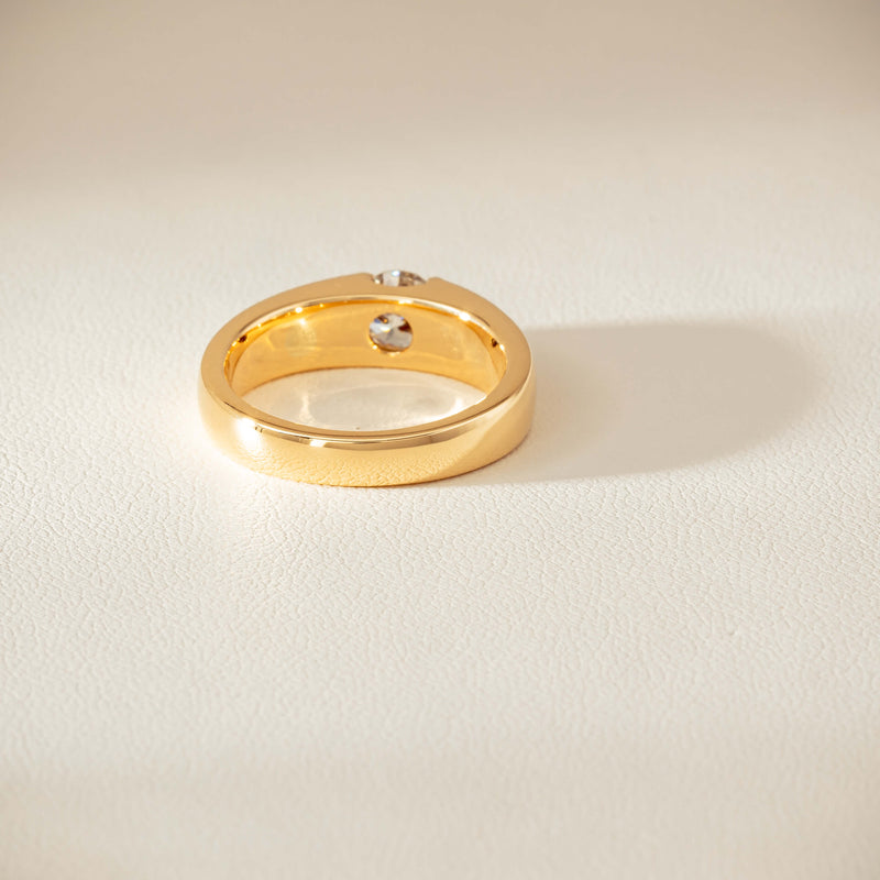 18ct Yellow Gold .68ct Reclaimed Diamond Astrid Ring - Ring - Walker & Hall