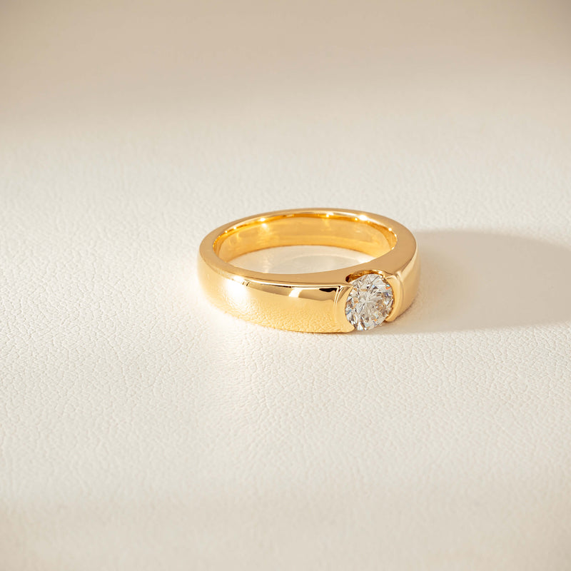 18ct Yellow Gold .68ct Reclaimed Diamond Astrid Ring - Ring - Walker & Hall