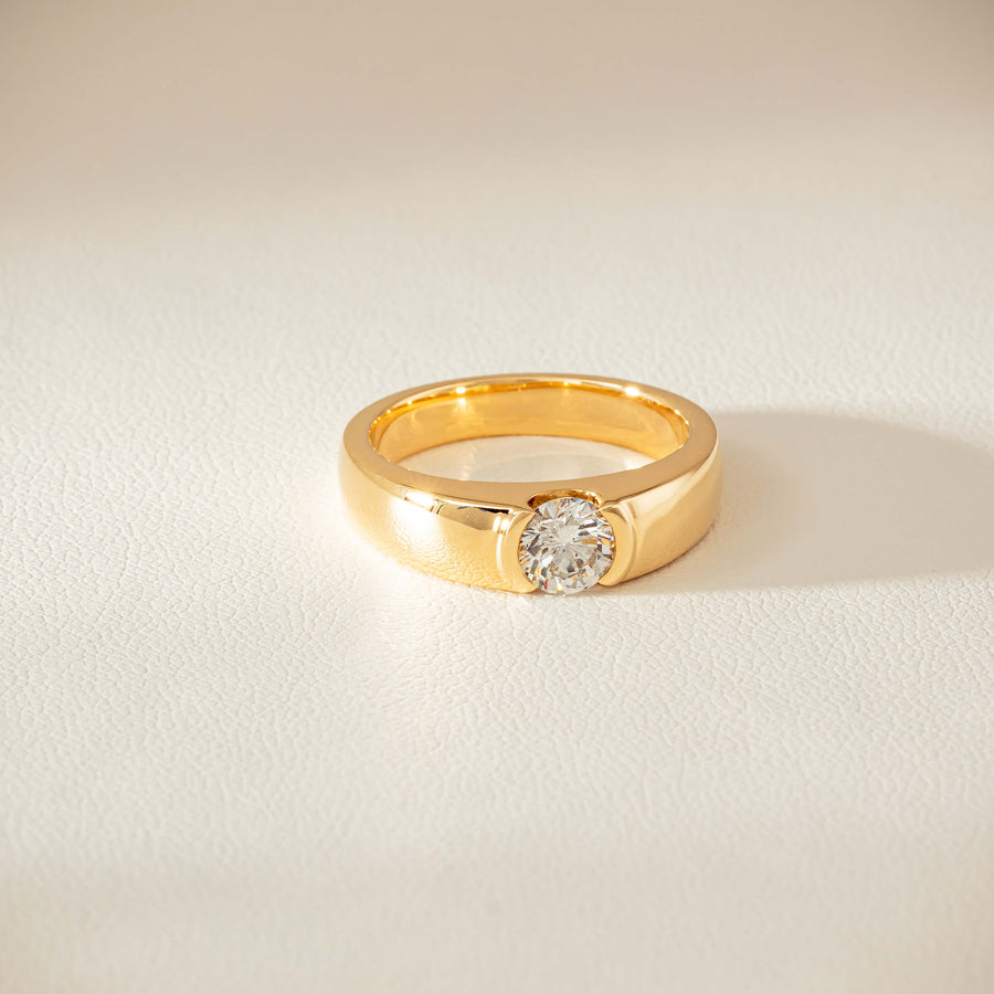 18ct Yellow Gold .68ct Reclaimed Diamond Astrid Ring - Ring - Walker & Hall