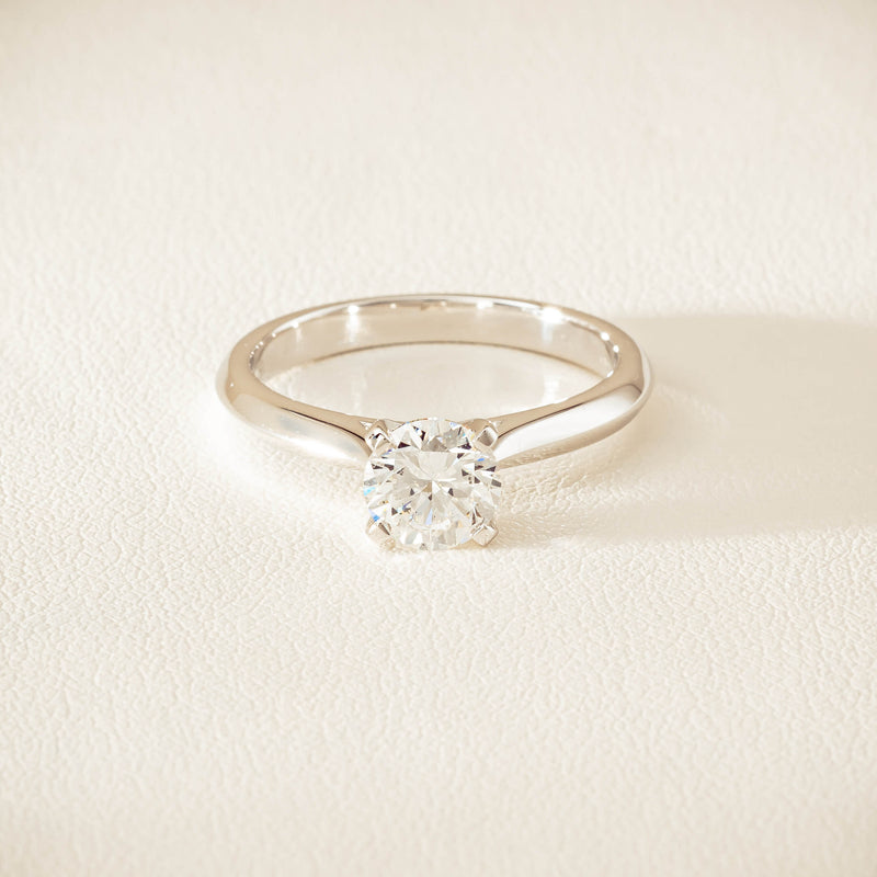 18ct White Gold 1.00ct H SI2 Diamond Venetian Ring - Ring - Walker & Hall