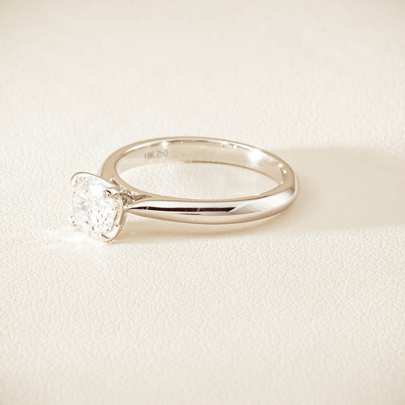 18ct White Gold 1.00ct H SI2 Diamond Venetian Ring - Ring - Walker & Hall