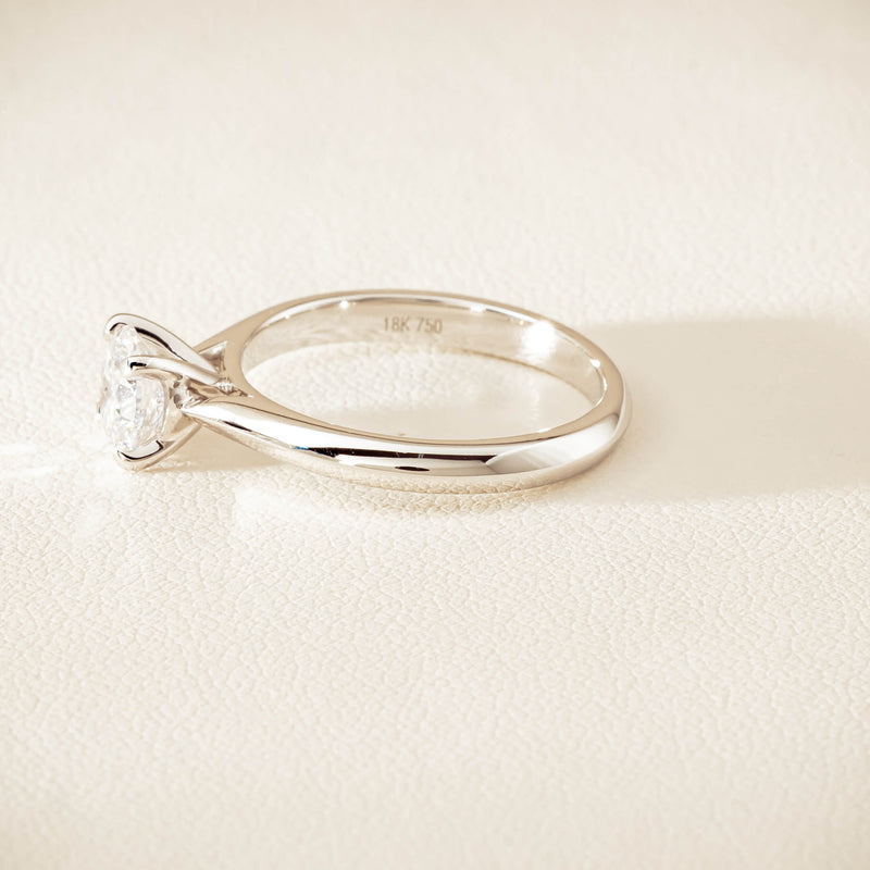 18ct White Gold 1.00ct H SI2 Diamond Venetian Ring - Ring - Walker & Hall