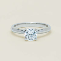 18ct White Gold 1.00ct D VS2 Diamond Venetian Ring - Ring - Walker & Hall