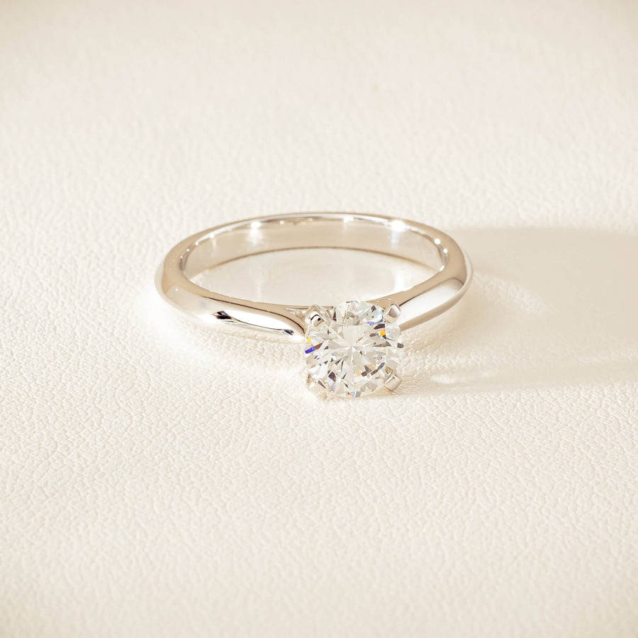 18ct White Gold 1.00ct H SI2 Diamond Venetian Ring - Ring - Walker & Hall