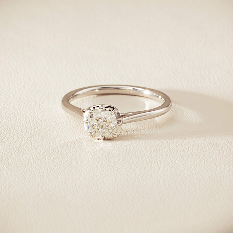 18ct White Gold .70ct Reclaimed Diamond Dawn Ring - Ring - Walker & Hall