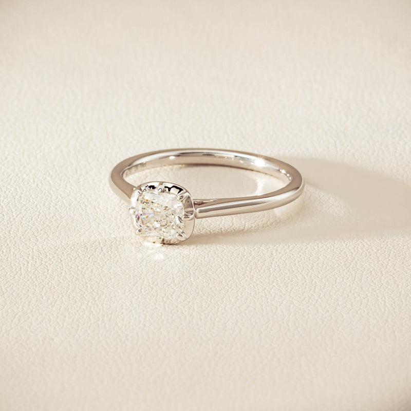 18ct White Gold .70ct Reclaimed Diamond Dawn Ring - Ring - Walker & Hall