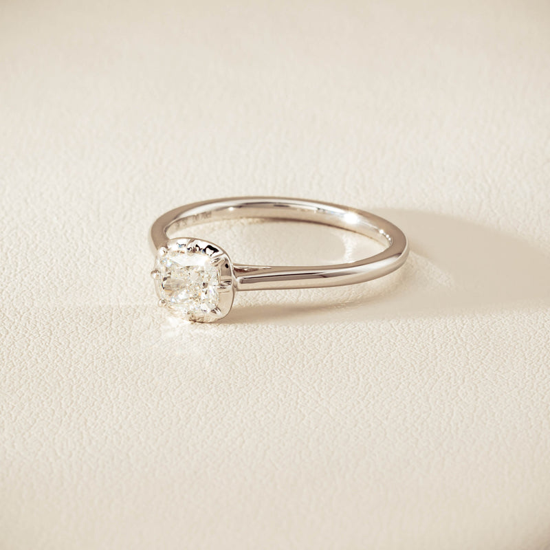 18ct White Gold .70ct Reclaimed Diamond Dawn Ring - Ring - Walker & Hall