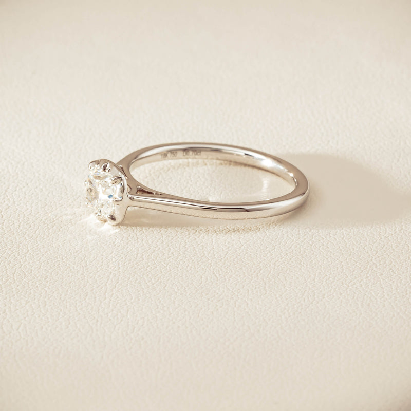 18ct White Gold .70ct Reclaimed Diamond Dawn Ring - Ring - Walker & Hall