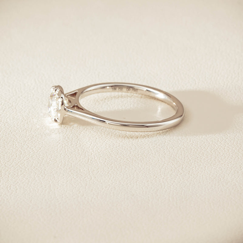 18ct White Gold .70ct Reclaimed Diamond Dawn Ring - Ring - Walker & Hall