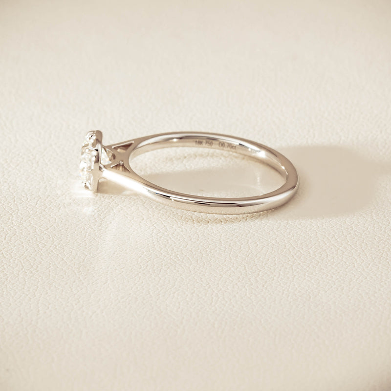 18ct White Gold .70ct Reclaimed Diamond Dawn Ring - Ring - Walker & Hall