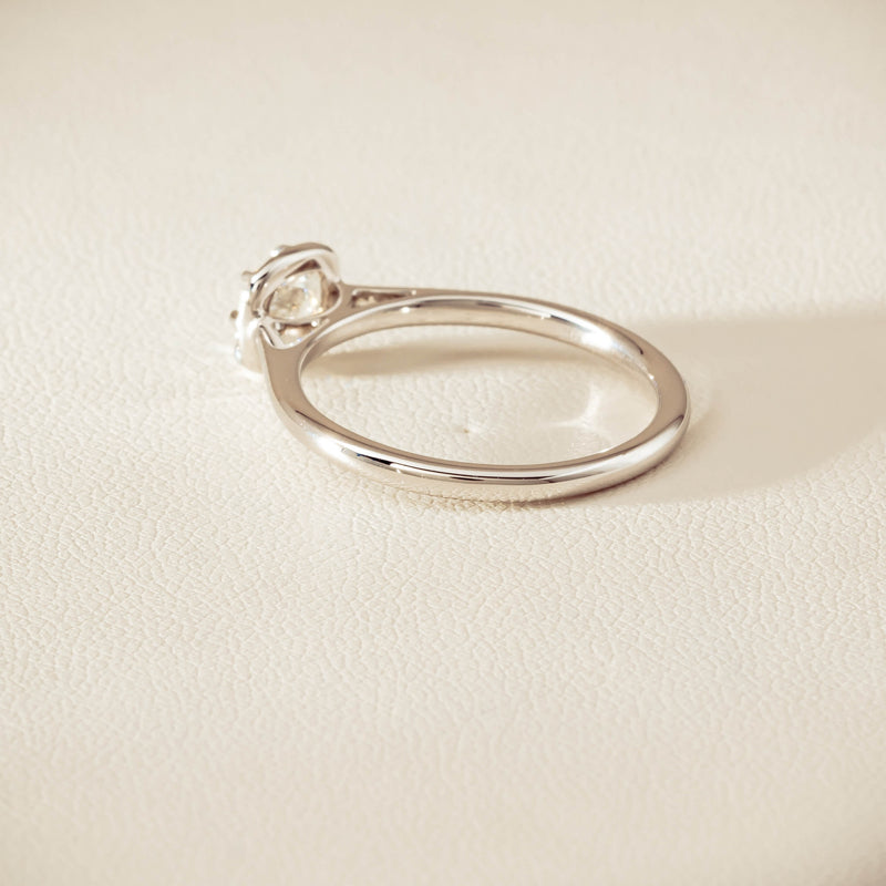 18ct White Gold .70ct Reclaimed Diamond Dawn Ring - Ring - Walker & Hall