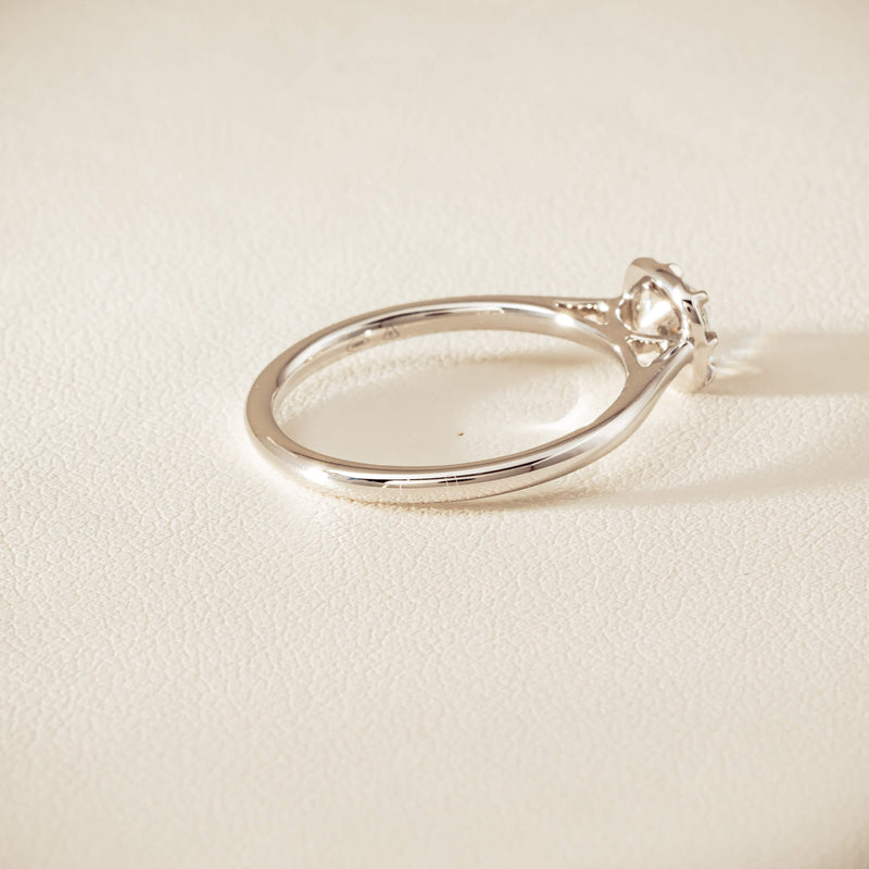 18ct White Gold .70ct Reclaimed Diamond Dawn Ring - Ring - Walker & Hall