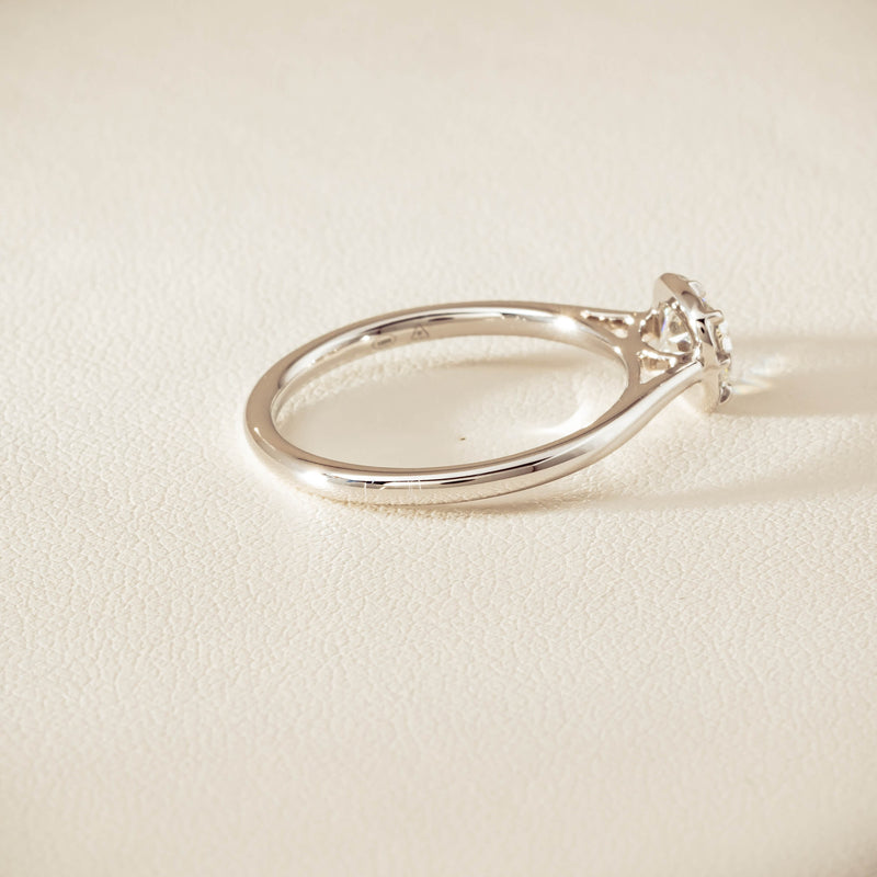 18ct White Gold .70ct Reclaimed Diamond Dawn Ring - Ring - Walker & Hall