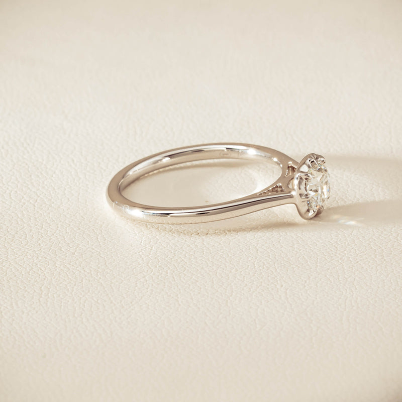 18ct White Gold .70ct Reclaimed Diamond Dawn Ring - Ring - Walker & Hall